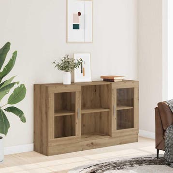 vidaXL Dressoir 120x30,5x70 cm bewerkt hout artisanaal, Verzenden, Nieuw, Overige houtsoorten, Minder dan 50 cm