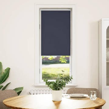 vidaXL Rolgordijn verduisterend 60x130cm stofbreedte 55,7 cm, Verzenden, Nieuw, Blauw