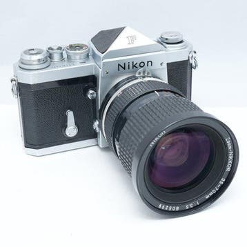 Nikon F Eye-Level + Zoom-Nikkor 35-70mm f/3.5 Ai Analoge, Nieuw