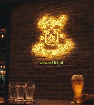 Tripel Karmeliet NEON bord led lichtbord verlichting lamp XX, Verzamelen, Verzenden, Nieuw