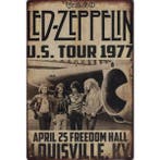 Wandbord Concert Bord - Led Zeppelin US Tour 1977, Verzamelen, Ophalen of Verzenden, Nieuw, Poster, Artwork of Schilderij
