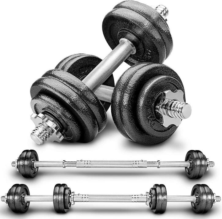 Dumbells set - Gewichten set - Halterset - Verstelbaar - 15, Sport en Fitness, Fitnessmaterialen, Zo goed als nieuw, Verzenden