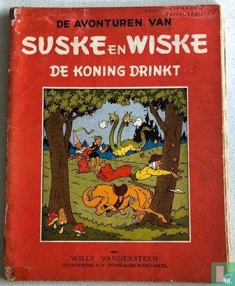 Suske en Wiske - De koning drinkt - 1950, Eén stripboek, Verzenden, Gelezen, Vandersteen, Willy.
