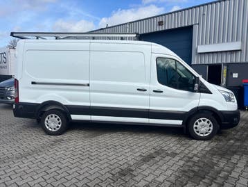 Ford Transit GB 330 L3h2 Tdci 170pk FWD 2021 Wit, 31.040KM!, Gebruikt, Wit, Start-stop-systeem, Dealer onderhouden