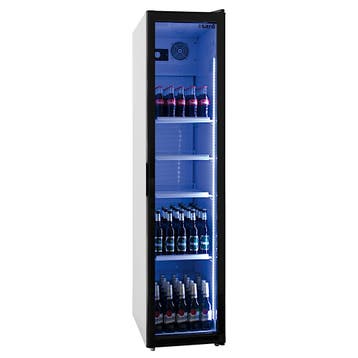 Drankenkoeling | 301L | Wit/Zwart | +2°C/+8°C | Statisch +, Verzenden, Nieuw in verpakking