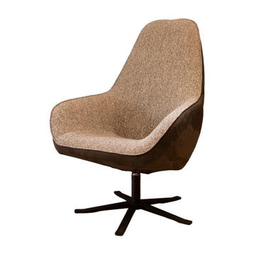 Fauteuil Ilona Hoog DS Meubel met hoge showroommodel korting, Minder dan 50 cm, Minder dan 75 cm, Stof, Nieuw