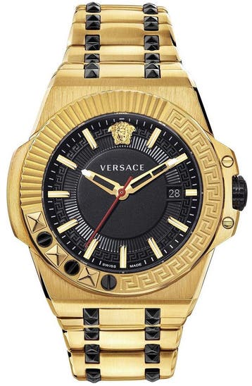 Versace VEDY00619 Chain Reaction heren horloge 45 mm, Overige merken, Staal, Verzenden, Polshorloge