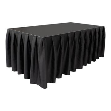 WENTEX® Stage Skirt MCS 300 g/m² Zwart - 620 x 40 cm (B x H), Verzenden, Nieuw