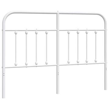 Bedsteun 150cm wit metaal | retourdeal 63% korting, Gebruikt, Tweepersoons, Ophalen of Verzenden, Overige maten