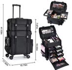 Professionele Rollende Make-up Koffer Nylon Organizer, Verzenden, Nieuw