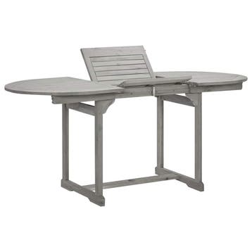 Grijze Tuin Tafel Uitschuifbaar - Laatste Stuk!, Ophalen of Verzenden, Gebruikt, Rechthoekig, Hout