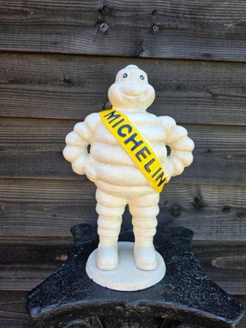 Beeld, Vintage Michellin Bibendum - 38 cm - IJzer
