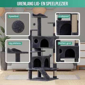 2dekans | Avalo Krabpaal Voor Katten Met 7 Niveaus -, Boeken, Ophalen of Verzenden, Zo goed als nieuw