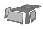 Rampage 1988-1995 Jeep Wrangler(YJ) OEM Replacement Top -, Ophalen of Verzenden, Nieuw