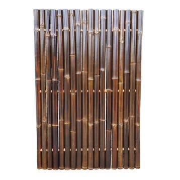 Bamboescherm zwart 60-90mm 180x90cm, Verzenden, Nieuw