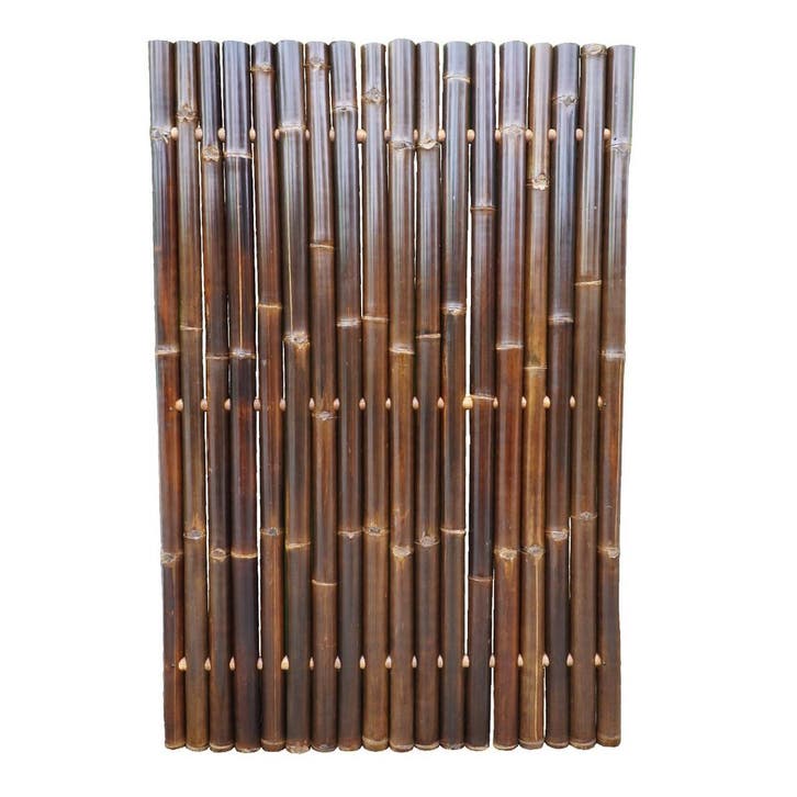 Bamboescherm zwart 60-90mm 180x90cm, Tuin en Terras, Schuttingen, Verzenden