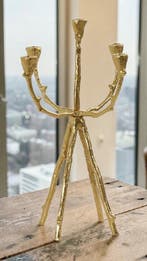 Kandelaar Rococo Stijl - Goud Verguld Boom / Tak Candelabra, Nieuw