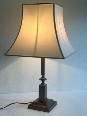 Herda - Tafellamp - Messing, Linnen