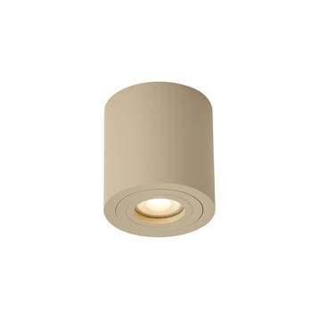 Moderne plafondspot taupe GU10 50mm IP44 - Capa, Verzenden, Nieuw