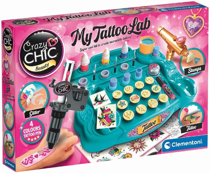Clementoni - Crazy Chic Tattoo Studio | Clementoni - Hobby, Hobby en Vrije tijd, Knutselen, Nieuw, Verzenden