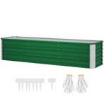 Verhoogd Tuinbed Van Staal Plantenbak Bloembak 183 X 47 X 40, Verzenden