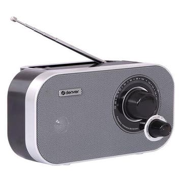 FM radio | Denver | AM (Batterijen, Grijs), Verzenden, Nieuw