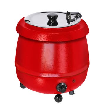 GGM Gastro | Soepketel - 9L - rood | SWH9R | SWH9R, Verzenden, Nieuw in verpakking, Fornuis, Frituur en Grillen