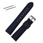 Fako - Horlogebandje - Siliconen DLX - 20mm - Zwart, Sieraden, Tassen en Uiterlijk, Horloges | Heren, Verzenden, Nieuw