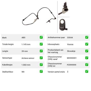 ABS-sensor Vooras Land Rover Defender 2.5 TDI 4x4, Verzenden, Nieuw, Land Rover