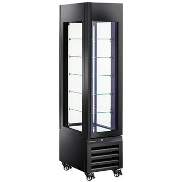 Koel-/Vriesvitrine | EXALTA | 260L | Zwart | +5°C/-22°C |, Verzenden, Nieuw in verpakking