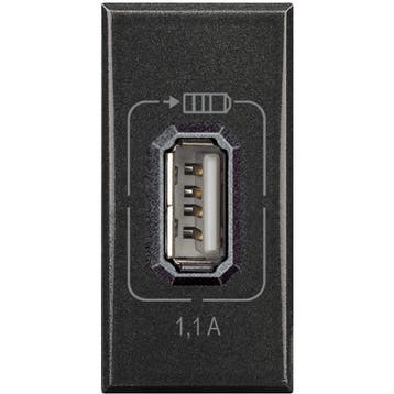 Axolute USB Oplader 1.1A 1M Antraciet - BTHS4285C1, Verzenden, Nieuw, Overige typen