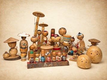 Large Collection of Vintage Japanese Folk Art & Kokeshi