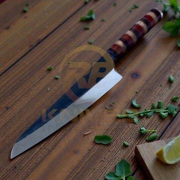 Tafelmes - Maatwerk - Padauk, Wenge - Ambachtelijk koksmes