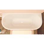 Wiesbaden Liora Half Vrijstaand Ligbad - 180x80cm - Acryl, Ophalen of Verzenden, Nieuw