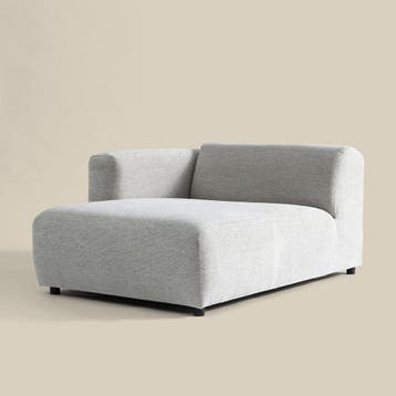 *WOONWINKEL* Divan 120 Arm Links - Grijsmix Ethan 501, Verzenden, Nieuw