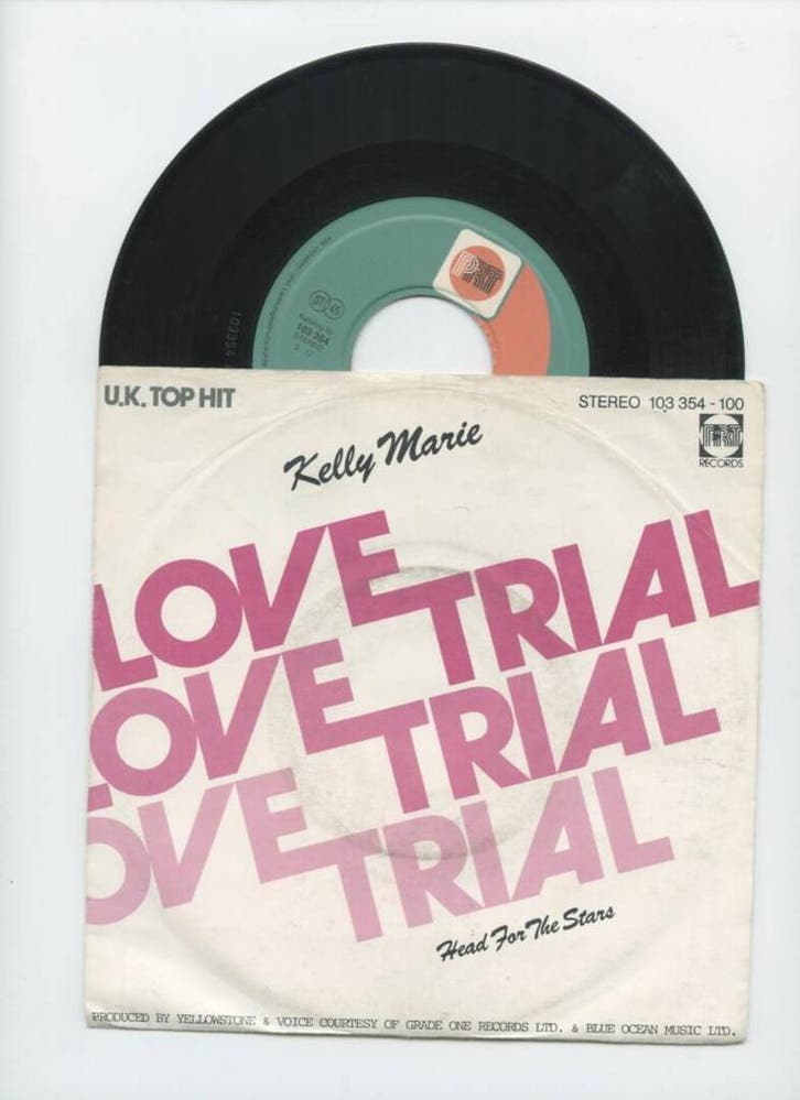 Kelly Marie – Love Trial / Head For The Stars (1-7-Vinyl-Si, Cd's en Dvd's, Vinyl Singles, Ophalen of Verzenden
