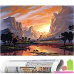 Diamond Painting - Volwassenen - Landschap - 40 x 30 cm, Ophalen of Verzenden