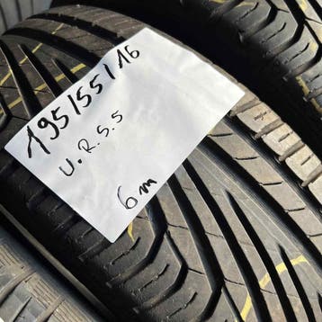 2 x Uniroyal RainSport 5 195-55-16 Zomerbanden 6mm, Gebruikt, 16 inch, Ophalen of Verzenden, Band(en)