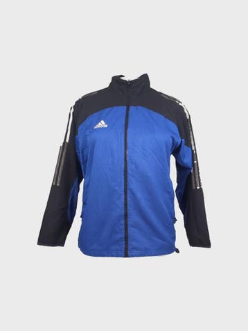 Adidas Sports Jacket Heren maat L Blauw Vintage, Maat 52/54 (L), Blauw, Ophalen of Verzenden, Zo goed als nieuw