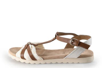 Tom Tailor Sandalen in maat 36 Beige, Verzenden, Beige, Zo goed als nieuw, Sandalen of Muiltjes