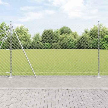vidaXL gaashek met betonnen voetstuk 10 x 1,5 m, Verzenden, Nieuw, IJzer