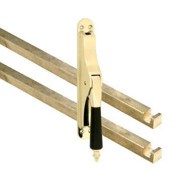 Pomp-espagnolet Antique ebben messing gelakt inclusief 2, Verzenden, Nieuw