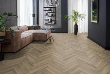 YUP Herringbone dryback light brown, Verzenden, Nieuw