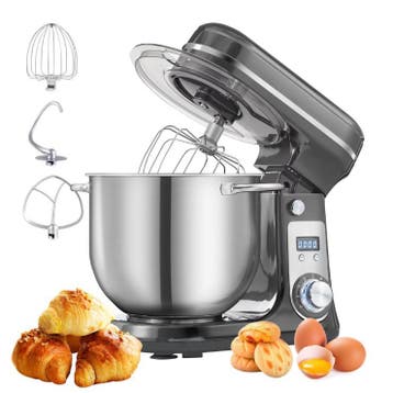 Keukenmachine 6L – 1200W Stand Mixer 6 Snelheden, Witgoed en Apparatuur, Keukenmixers, Verzenden, Nieuw