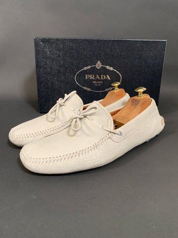 Prada Mocassin Brown 2D 2606 UK 9 - Loafers - Maat: EU 43, Nieuw