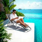 Ligbed Avignon, 2in1 functie, verstelbare rugleuning - Set v, Verzenden, Nieuw