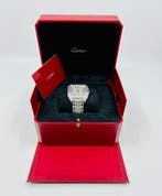 Cartier Santos - Arab Pave Dial - Large- Iced Out - Diamonds, Sieraden, Tassen en Uiterlijk, Horloges | Heren, Overige merken
