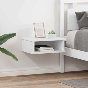 vidaXL Nachtkastje 2 st Wit 40 x 31 x 15 cm Bewerkt hout, Minder dan 45 cm, Verzenden, Nieuw, Minder dan 55 cm