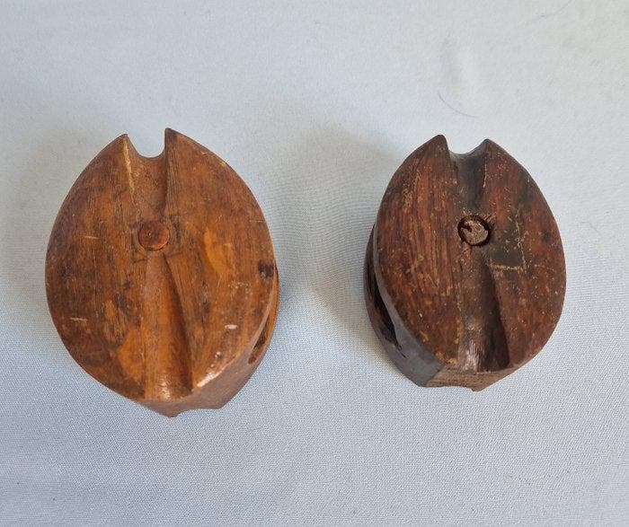Katrollen (2) - Hout, Antiek en Kunst, Curiosa en Brocante