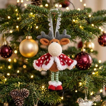 Rendier Haken voor Mini Kerststal - Haakpret Anja Toonen -, Ophalen of Verzenden, Nieuw